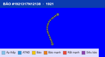 Quỹ đạo di chuyển của BÃO #1921317N12138 (1921)
