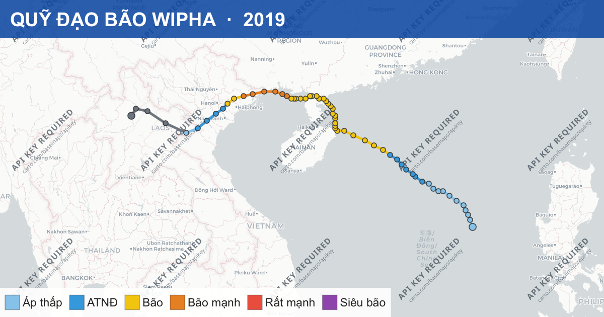 Quỹ đạo di chuyển của WIPHA (2019)